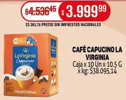 Makro La virginia café capucino caja oferta