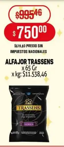 Makro Trassens alfajor oferta