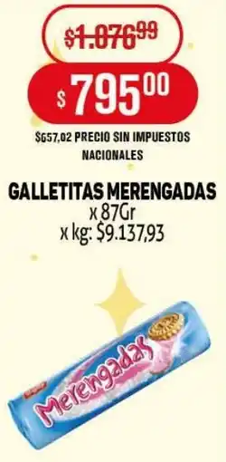 Makro Merengadas galletitas oferta