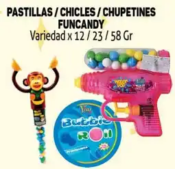 Makro Pastillas/chicles/chupetines funcandy variedad oferta