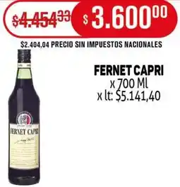 Makro Capri fernet oferta