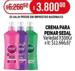 Makro Sedal crema para peinar variedad oferta
