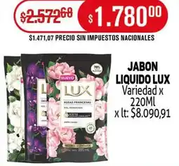 Makro Lux jabon liquido variedad oferta