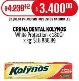 Makro Kolynos crema dental white protection oferta
