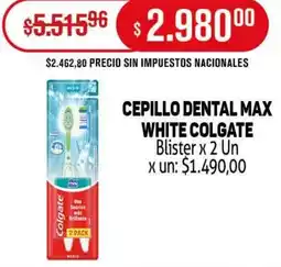 Makro Colgate cepillo dental max white blister oferta