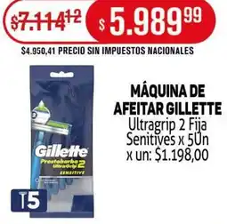 Makro Gillette ultragrip 2 fija senitives máquina de afeitar oferta