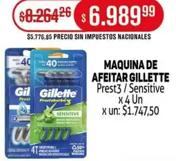 Makro Gillette prest3/sensitive maquina de afeitar oferta