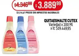 Makro Cutex quitaesmalte variedad oferta