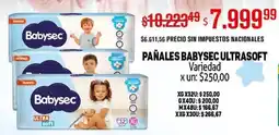 Makro Babysec ultrasoft pañales variedad oferta