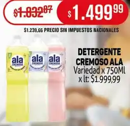 Makro Ala detergente cremoso variedad oferta