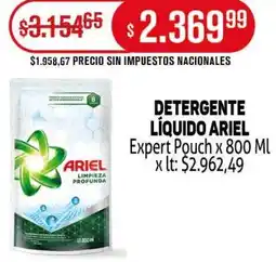 Makro Ariel detergente líquido expert pouch oferta
