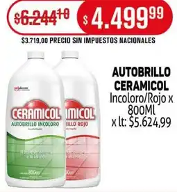 Makro Ceramicol autobrillo incoloro/rojo oferta