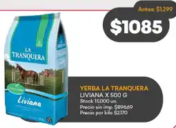 Supermercados Tadicor La tranquera yerba liviana oferta