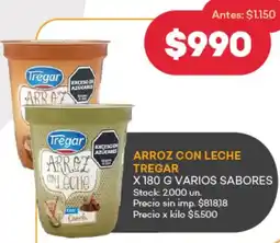 Supermercados Tadicor Arroz con leche tregar varios sabores oferta