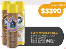 Supermercados Tadicor Blem lustramuebles variedades oferta
