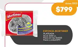 Supermercados Tadicor Mortimer esponja plateada oferta