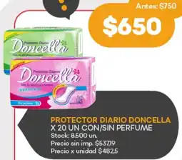 Supermercados Tadicor Doncella protector diario oferta