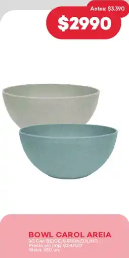 Supermercados Tadicor Carol bowl areia oferta
