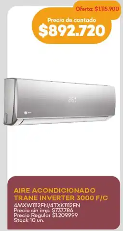 Supermercados Tadicor Aire acondicionado trane inverter 3000 f/c oferta