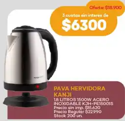 Supermercados Tadicor Kanji pava hervidora oferta