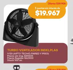 Supermercados Tadicor Turbo ventilador indelplas oferta