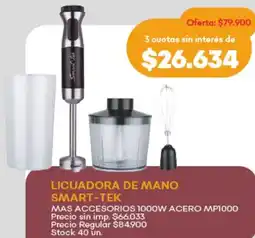 Supermercados Tadicor Smart-tek licuadora de mano oferta