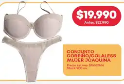 Supermercados Tadicor Conjunto corpiño/colaless mujer joaquina oferta