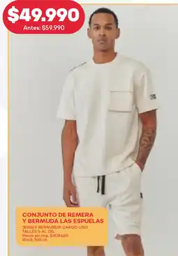 Supermercados Tadicor Conjunto de remera y bermuda las espuelas oferta
