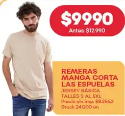Supermercados Tadicor Las espuelas remeras manga corta oferta