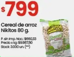 Punto Mayorista Nikitos cereal de arroz oferta