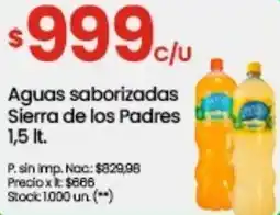 Punto Mayorista Sierra de los padres aguas saborizadas oferta