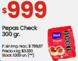 Punto Mayorista Check pepas oferta