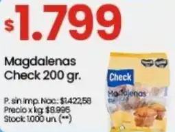Punto Mayorista Check magdalenas oferta