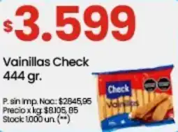 Punto Mayorista Check vainillas oferta