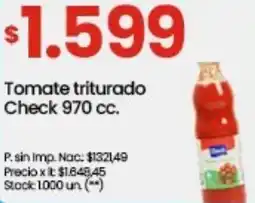 Punto Mayorista Check tomate triturado oferta