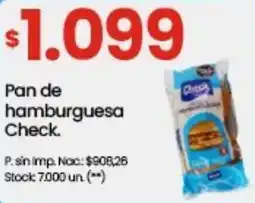 Punto Mayorista Check pan de hamburguesa oferta