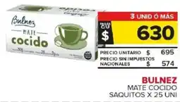 Carrefour Maxi Bulnez mate cocido saquitos oferta