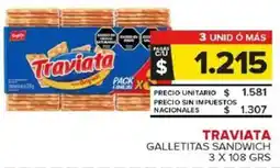 Carrefour Maxi TRAVIATA GALLETITAS SANDWICH oferta