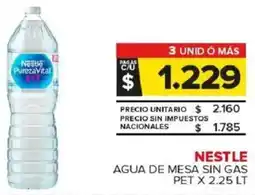 Carrefour Maxi Nestlé agua de mesa sin gas pet oferta