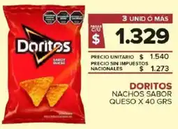 Carrefour Maxi Doritos nachos sabor queso oferta