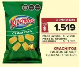Carrefour Maxi Krachitos palitos de maiz c/queso oferta