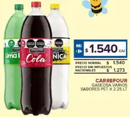 Carrefour Maxi Carrefour gaseosa varios sabores pet oferta