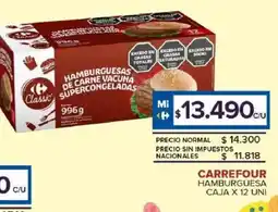 Carrefour Maxi Carrefour hamburguesa caja oferta