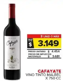 Carrefour Maxi Cafayate vino tinto malbec oferta