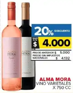 Carrefour Maxi Alma mora vino varietales oferta