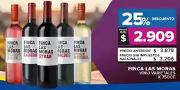 Carrefour Maxi Finca las moras vino varietales oferta