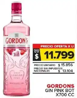 Carrefour Maxi Gordons gin pink bot oferta