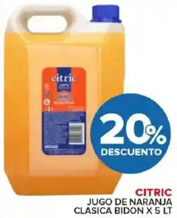 Carrefour Maxi Citric jugo de naranja clasica bidon oferta