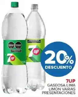 Carrefour Maxi 7up gaseosa lima limon varias presentaciones oferta