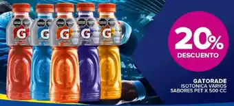 Carrefour Maxi Gatorade isotonica varios sabores pet oferta